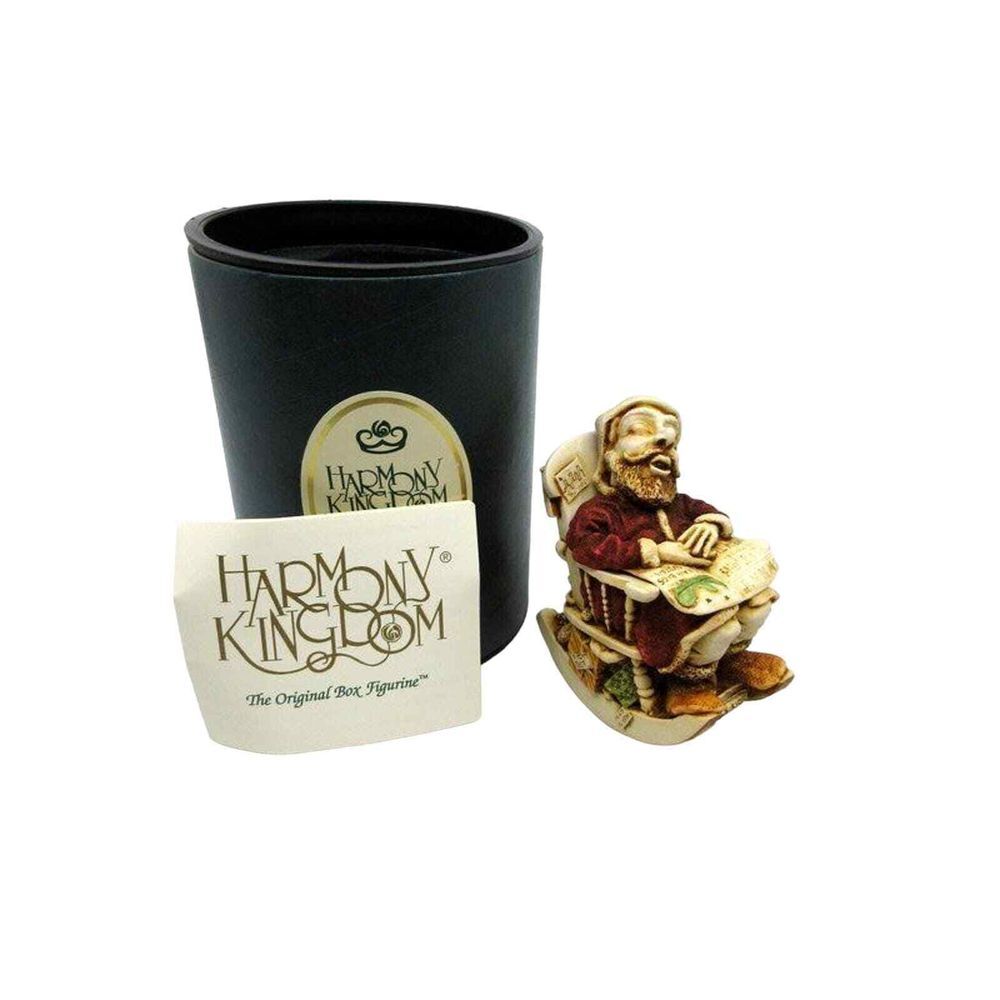 Harmony Kingdom Treasure Jests Jingle Bell Rock Trinket‎ Box Santa TJSESA98